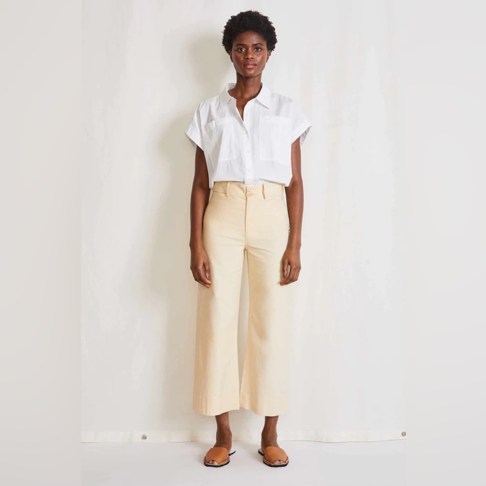 Apiece Apart Merida wide leg pants in Sand